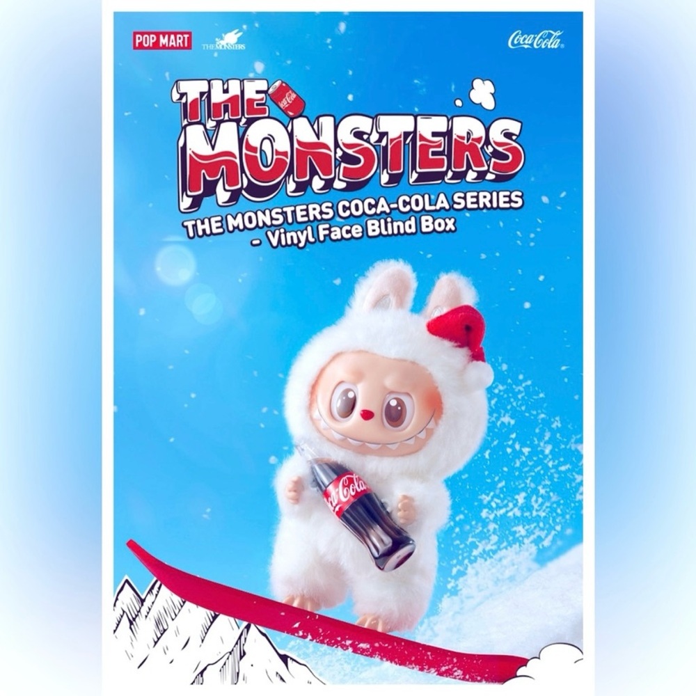 SURPRISE SHAKE-THE MONSTERS COCA-COLA SERIES-Vinyl Face Blind Box-LABUBU-NIB